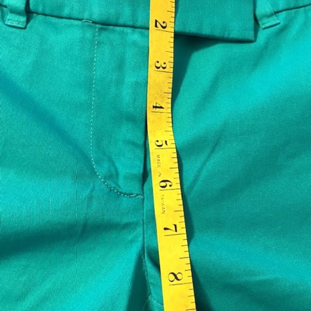 J. Crew Teal Scallop Hem Shorts - Picture 9 of 10